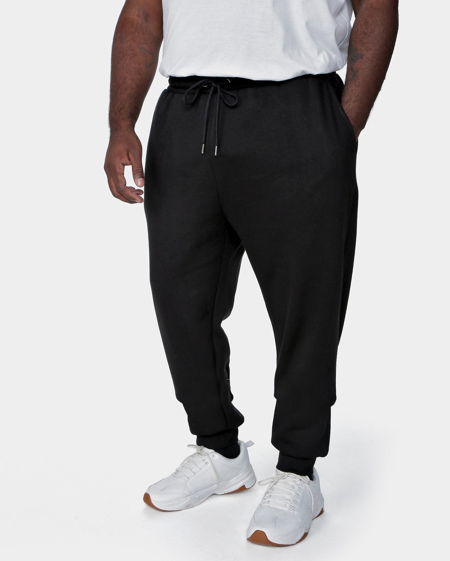 Men's Plus Size Black Jogger Sweatpants by Allman for Riachuelo