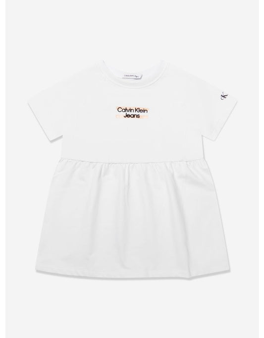 Maglietta Hero Logo delle ragazze bianche