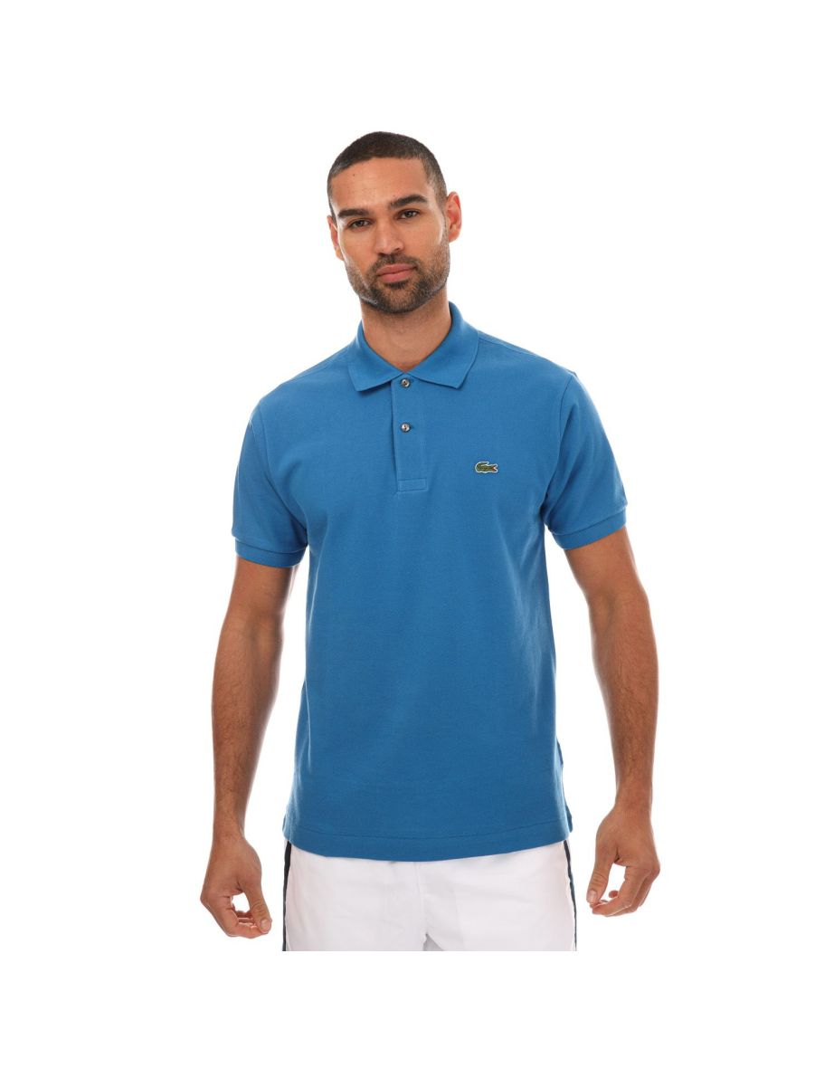 Camisa polo masculina Lacoste Slim Fit Petit Piqué de algodão
