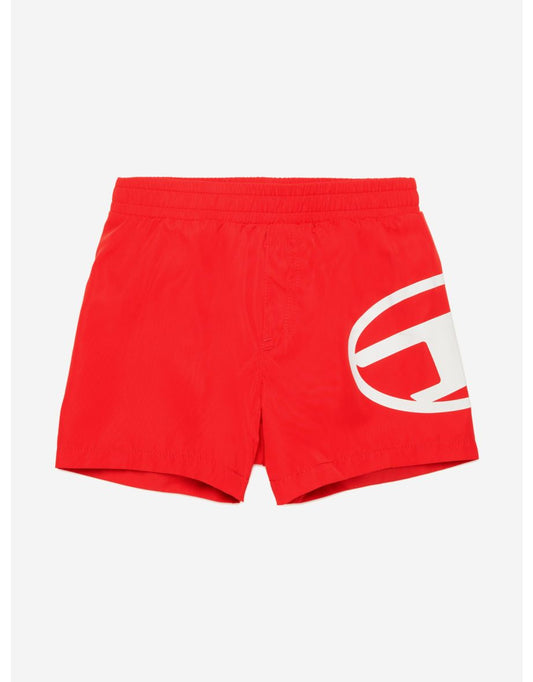 Pantaloncini da bagno ovali rossi da bambino