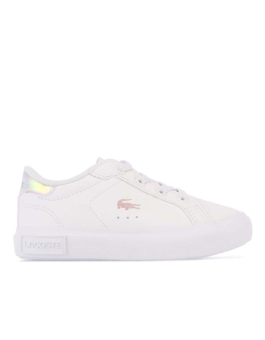 Zapatillas de deporte Lacoste Powercourt para niña en blanco