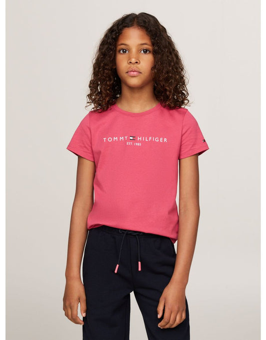 Camiseta Tommy Hilfiger Essential Pink para niña