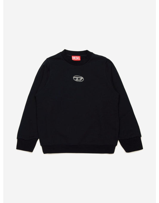 Sudadera Diesel Logo Slemby Niña - Negra
