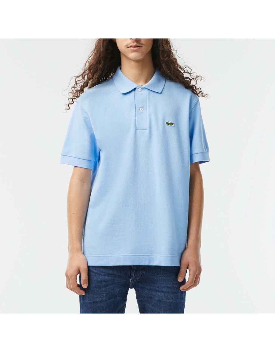Camisa Polo Lacoste Classic Fit Heavy Cotton Piqué Masculina - Azul