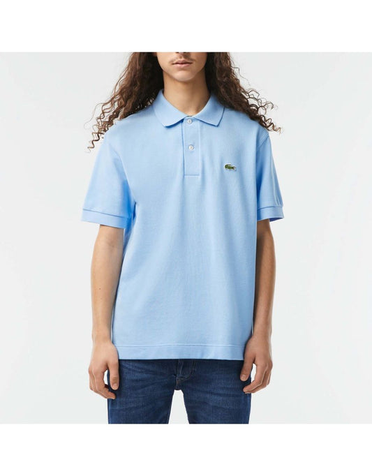 Camisa Polo Lacoste Classic Fit Heavy Cotton Piqué Masculina - Azul