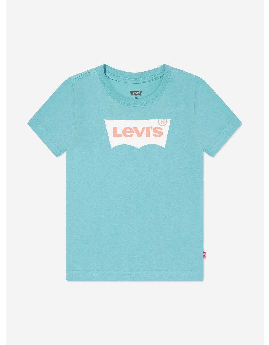 Maglietta con logo Batwing blu da ragazzo