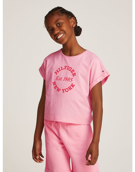 Camiseta New York Regular Rosa para Niña