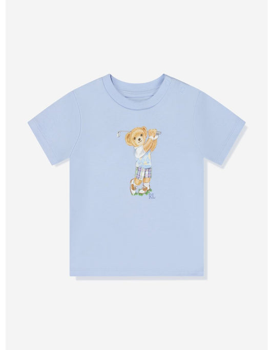 Maglietta Orso Golf Bambino Blu