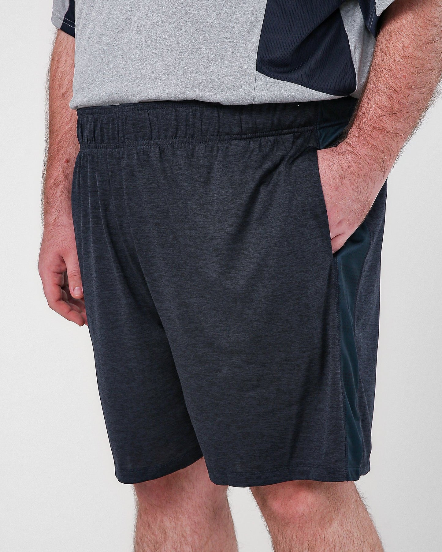 Calção esportivo azul plus size masculino | Bodywork by Riachuelo