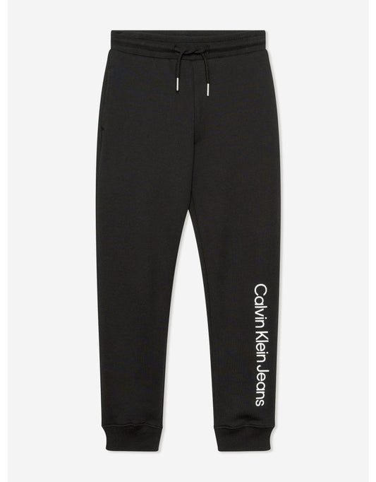 Joggers negros con logo para niños
