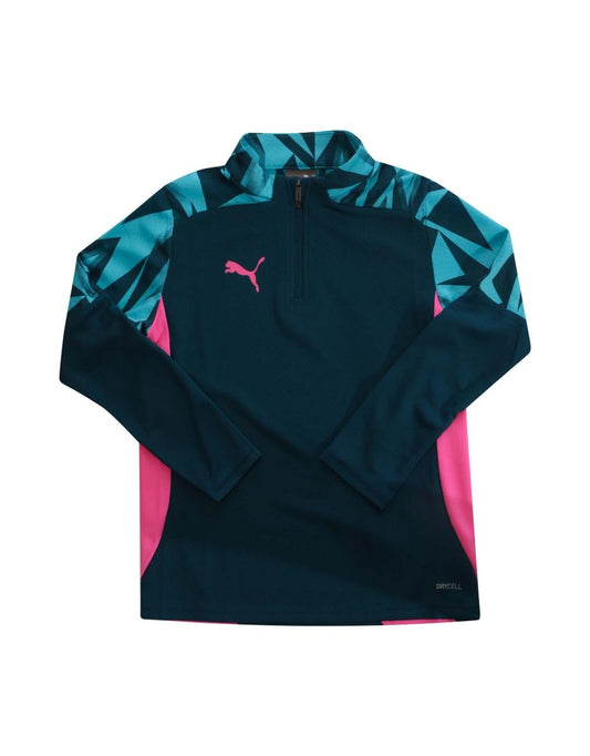 Puma Juniors IndividualFINAL 1/4 Zip Top - Blu