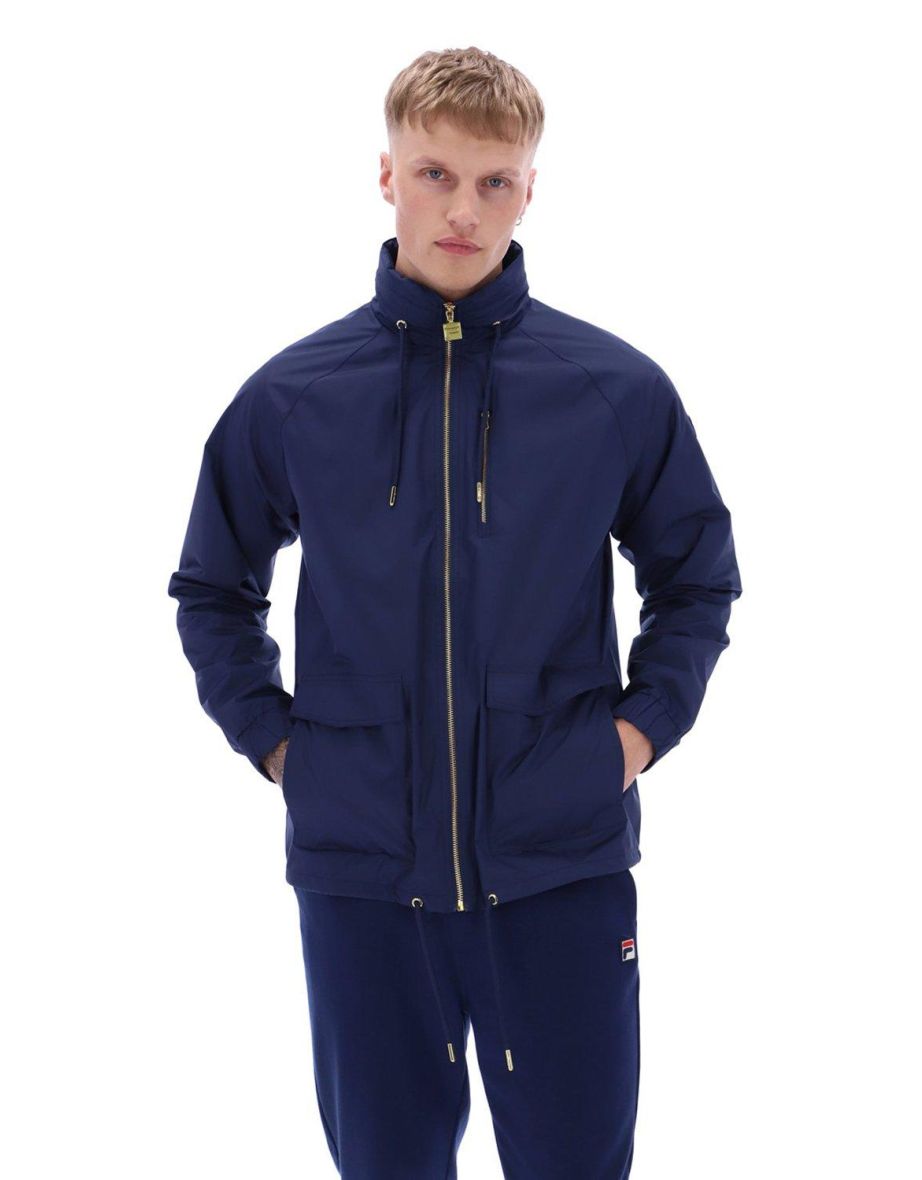 Chaqueta ligera Ronnie Raglan azul marino de Fila