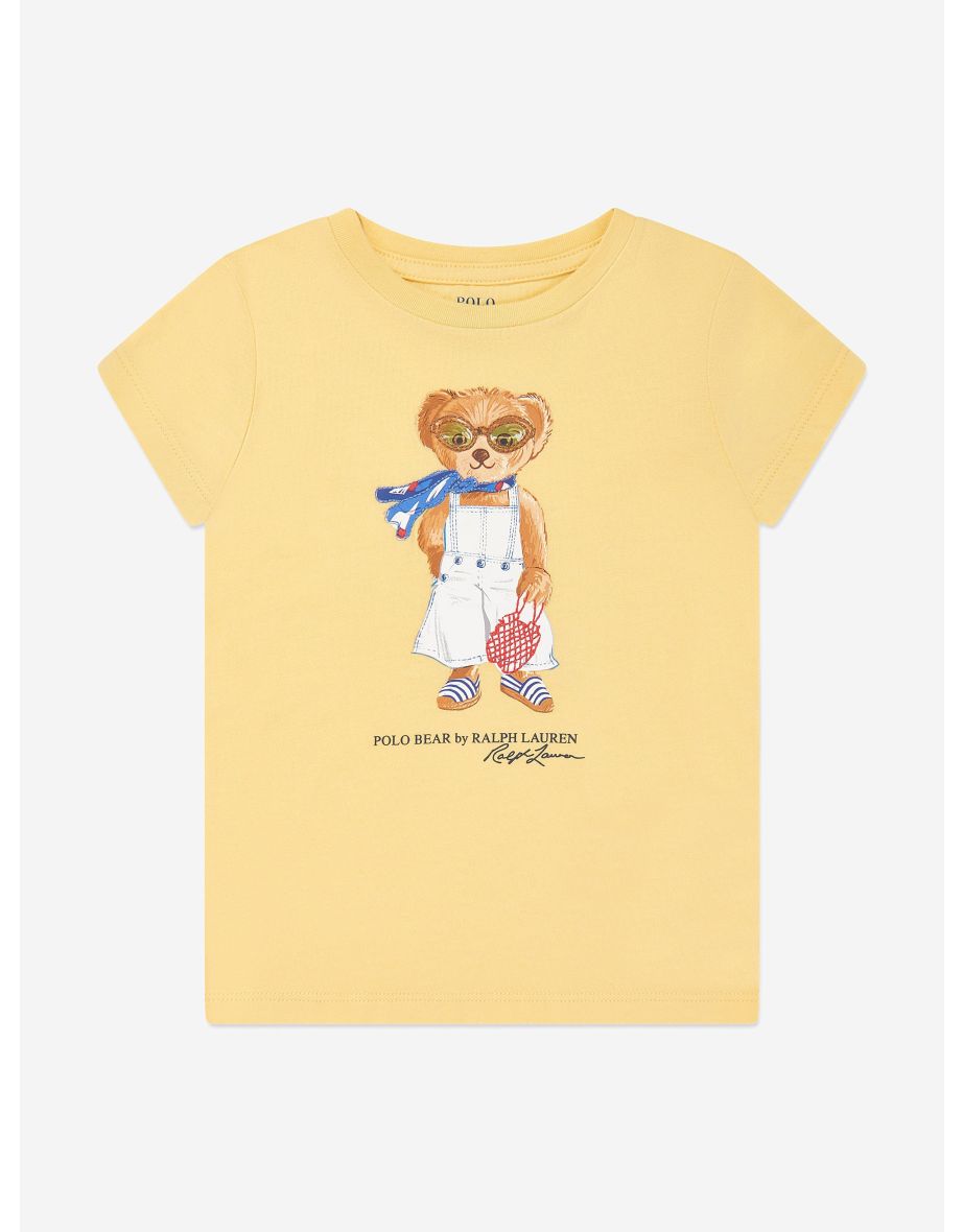 Camiseta Polo Oso Amarillo Niña