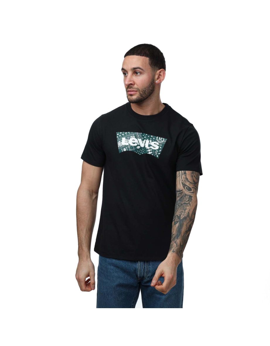 Camiseta Levi's Bandana Graphic Crewneck para hombre - Negra
