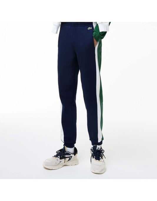 Joggers da allenamento Lacoste da uomo in pile spazzolato tagliato e cucito