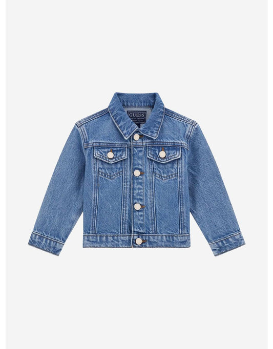 Chaqueta vaquera Corazón azul para niña