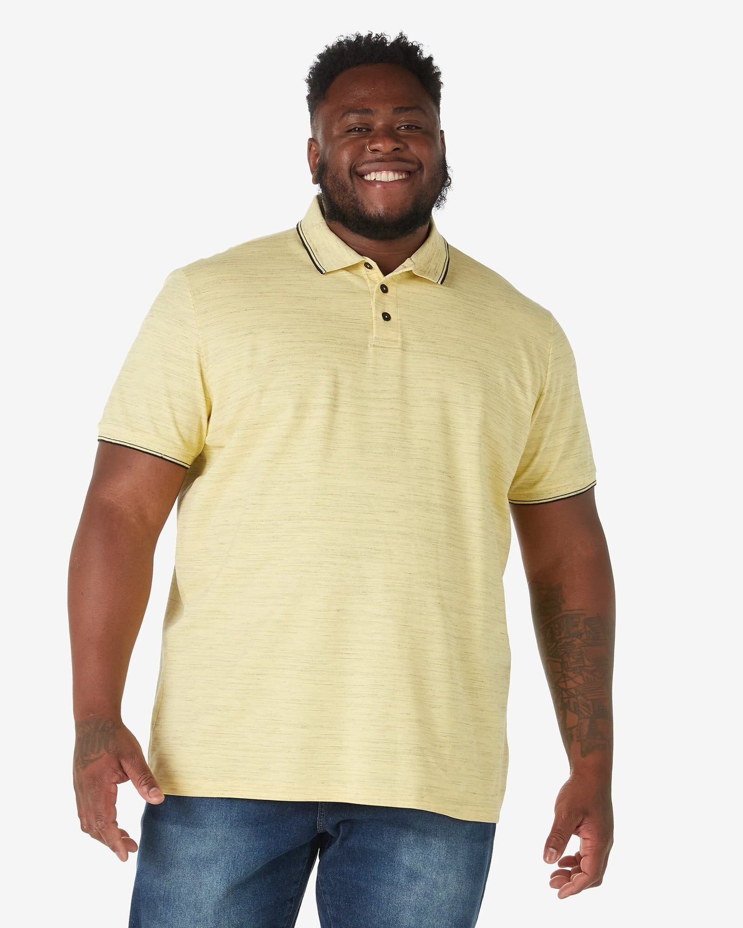 Polo a maniche corte Plus Size da uomo - Tinta unita di Allman per Riachuelo