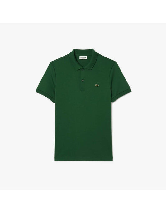 Camisa polo masculina Lacoste de algodão Pima de ajuste regular em verde