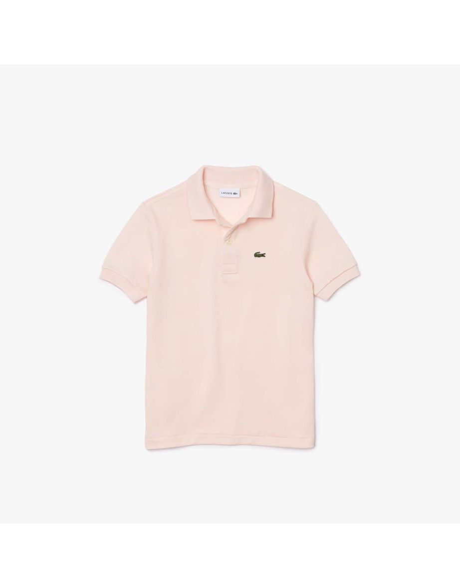 Lacoste Juniors Boy's Piqué Polo Shirt in Pink