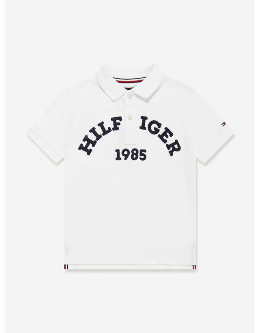 Camisa polo Monotype 1985 Arch para meninos - Branca