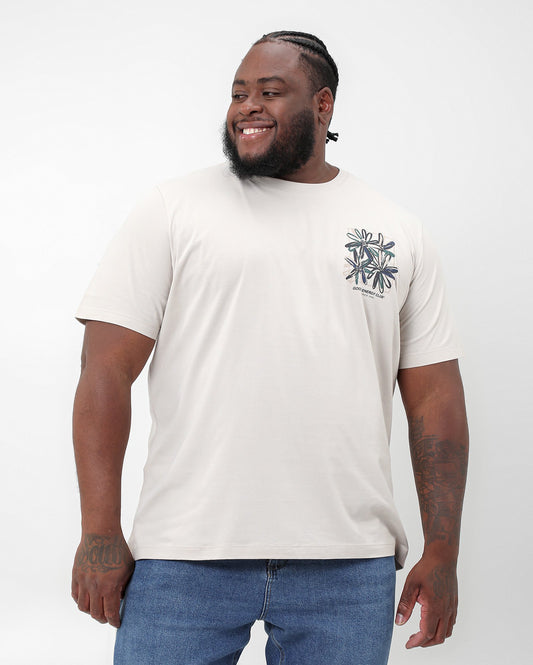 Camiseta masculina plus size Good Energy Gray | Original Plus da Riachuelo