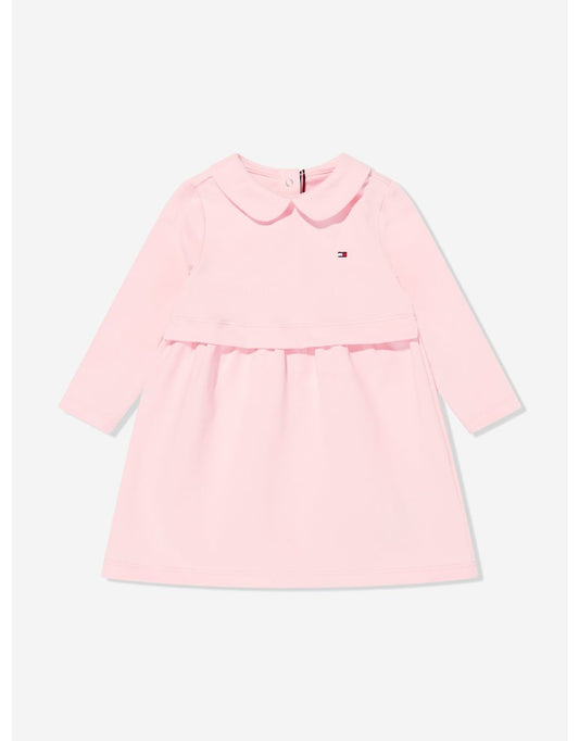 Vestido esencial rosa para bebé niña