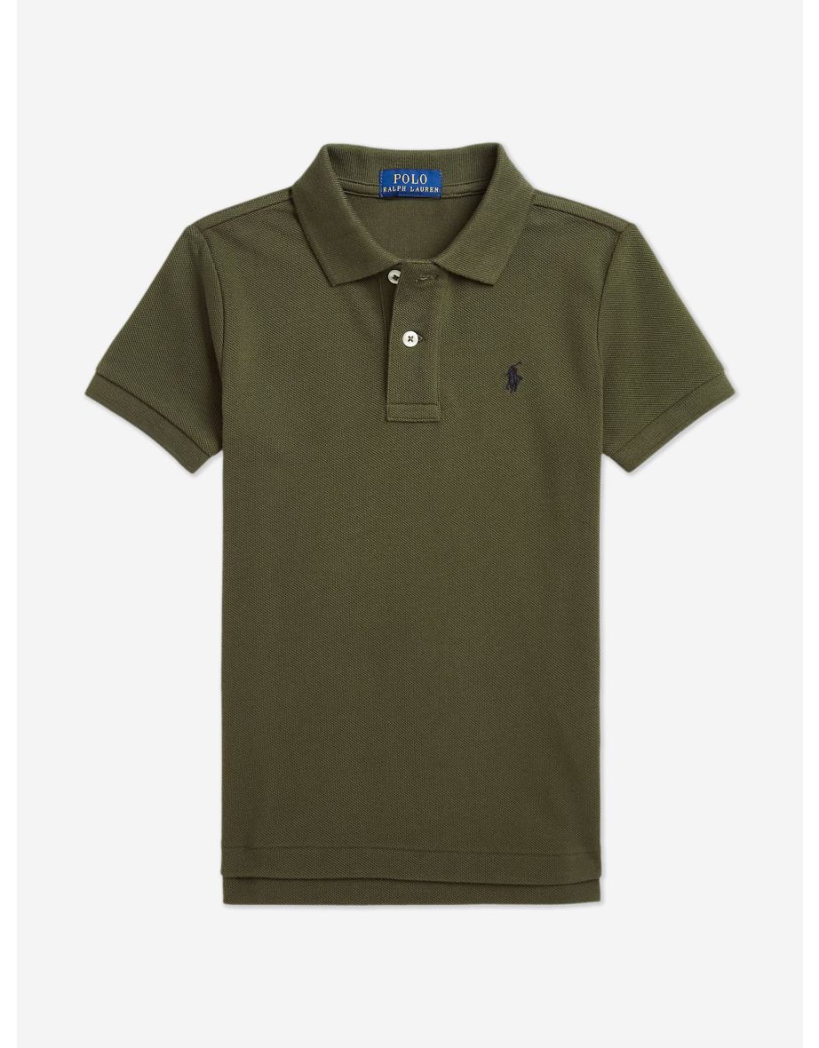 Boys' Green Logo Polo Shirt