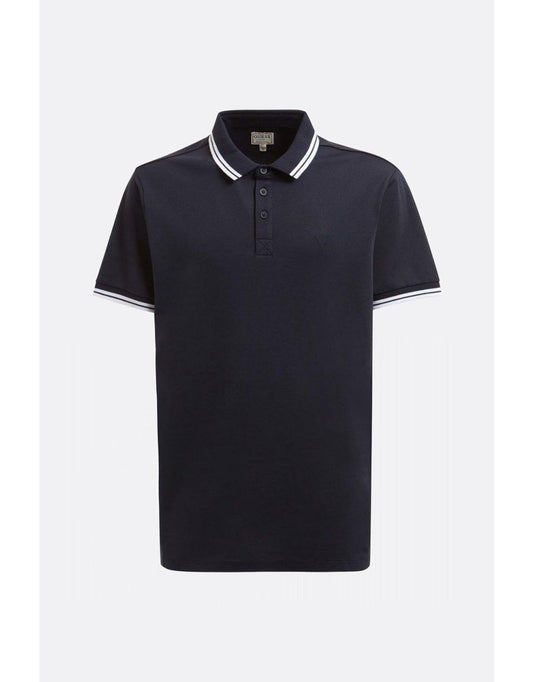 Camisa polo SS Sports Pique Triangle em Smart Blue e Navy