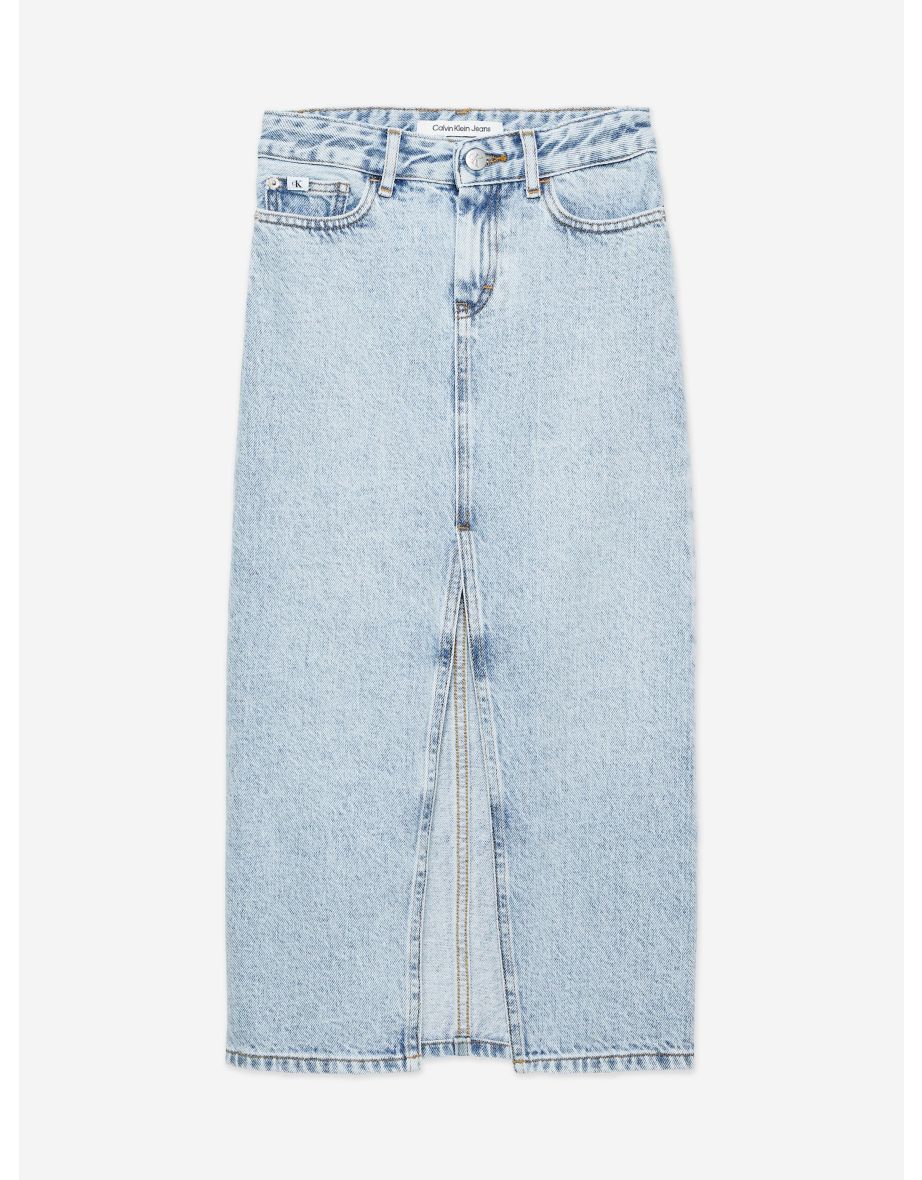 Maxi gonna di jeans blu per ragazze