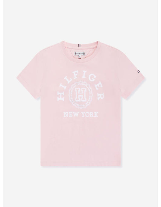 Maglietta Varsity rosa da ragazza