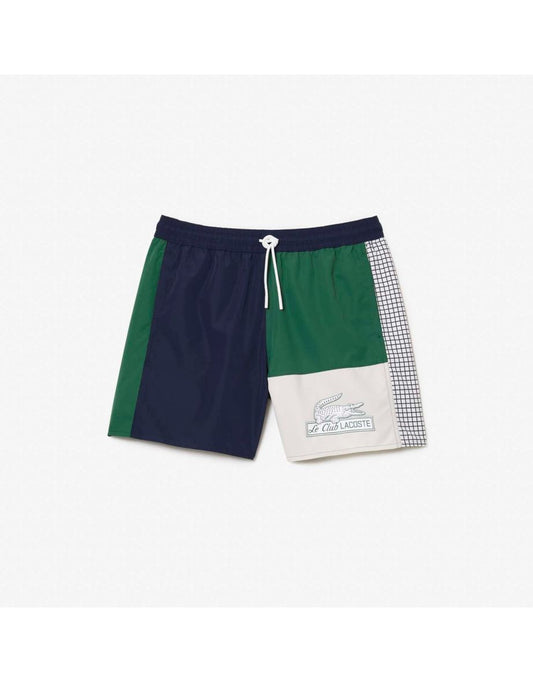 Calção de banho masculino Lacoste Multi-Panel