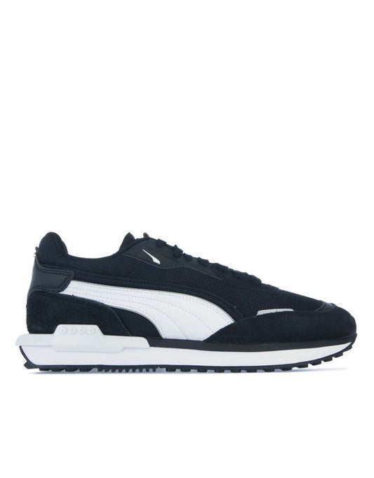 Zapatillas Hombre Puma City Rider Negro y Blanco