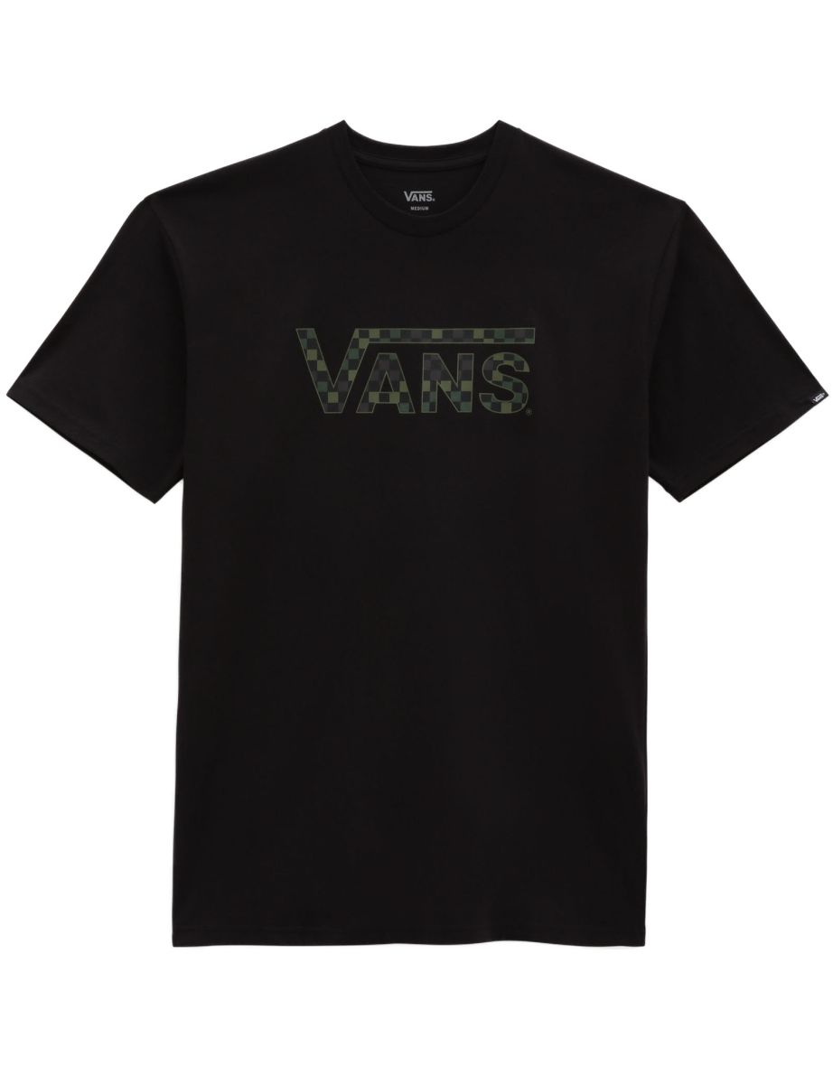 Maglietta a scacchi a girocollo in cotone a maniche corte da uomo di Vans