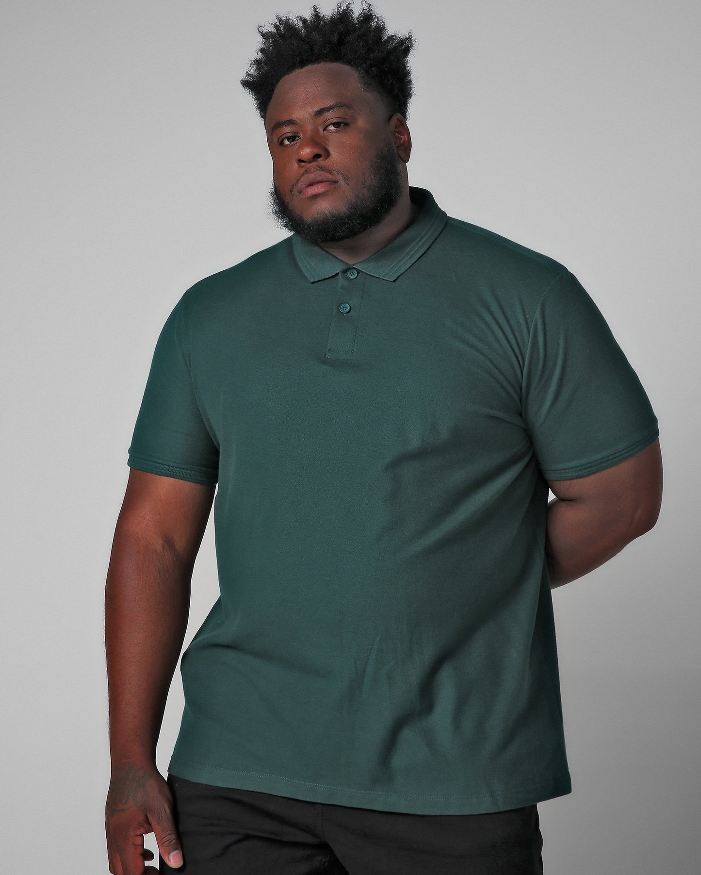 Camisa Polo Piquet Verde Plus Size Masculina da Allman para Riachuelo