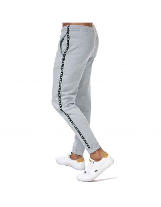Pantaloni jogger Lacoste da uomo in pile grigio