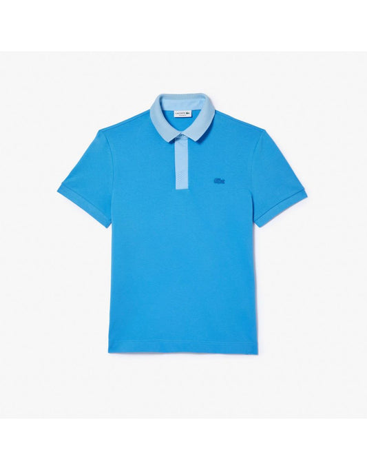 Camisa Polo Lacoste Petit Piqué Smart Paris Masculina - Azul