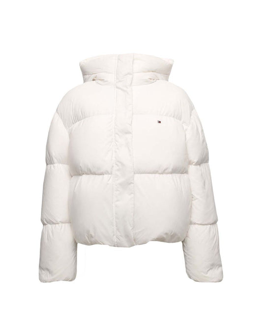 Piumino da donna in nylon bianco di Tommy Hilfiger