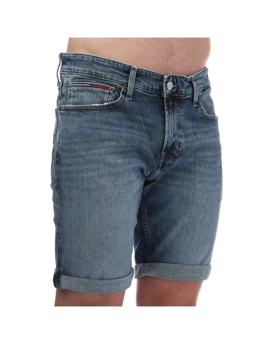 Pantaloncini da uomo Tommy Hilfiger Scanton Slim Fit Blu Denim