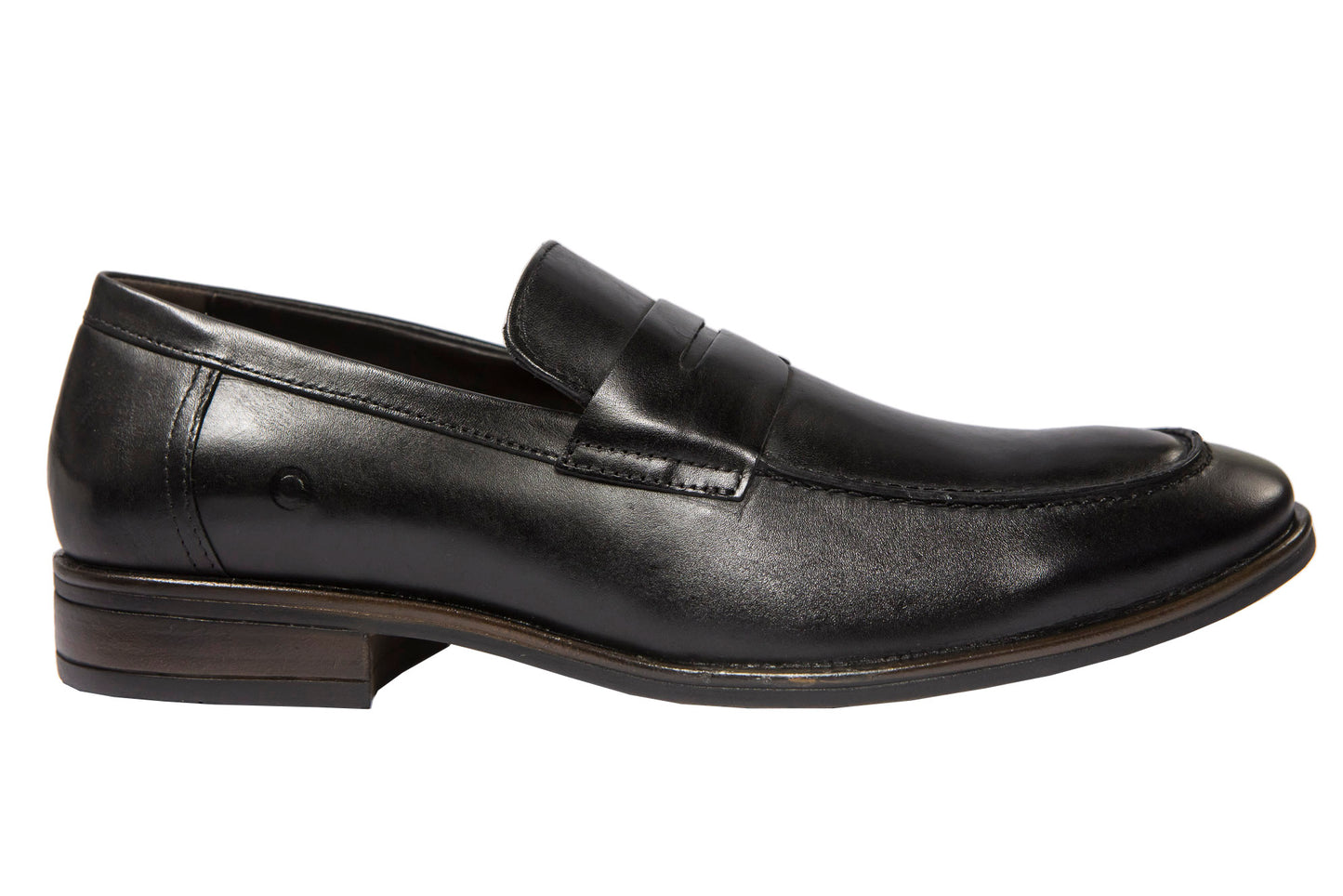 Mocasines Moscato de cuero negro para hombre