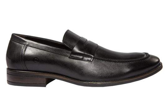 Mocasines Moscato de cuero negro para hombre