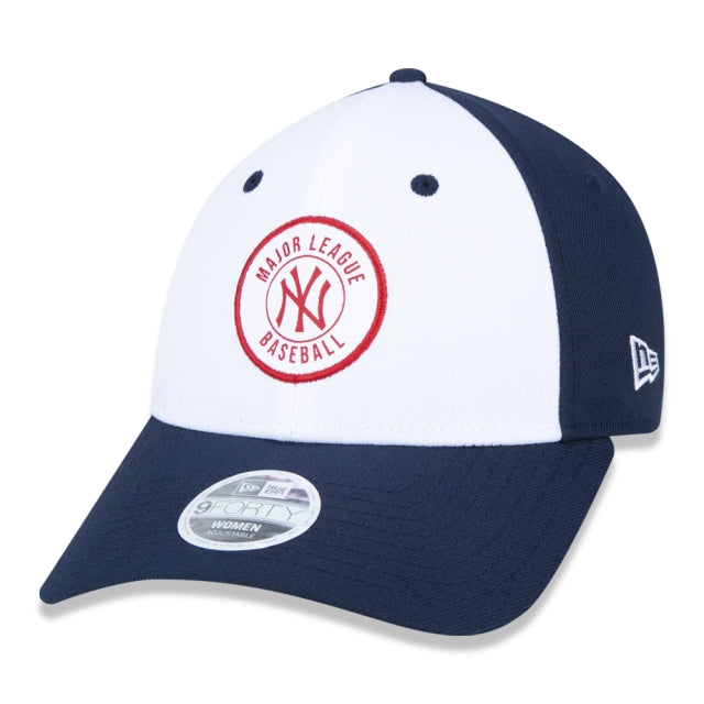 Boné New Era Exclusive - Boné feminino 9FORTY MLB New York Yankees College Patch Edition