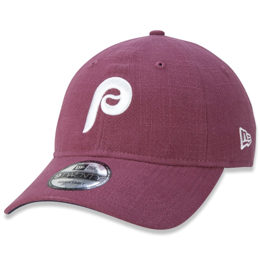 Cappello esclusivo New Era - 9TWENTY Strapback a tesa curva MLB Philadelphia Phillies Edizione Classica Moderna