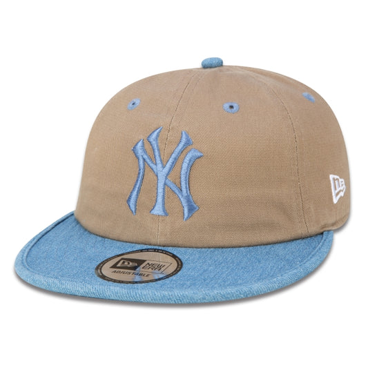 Cappellino New Era Exclusive - Casual Classic Brown a tesa piatta Edizione New York Yankees