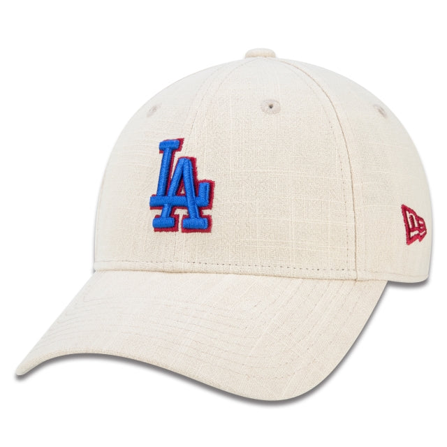 Cappellino New Era Exclusive - Donna 9FORTY Snapback MLB Los Angeles Dodgers a tesa curva Edizione Beige