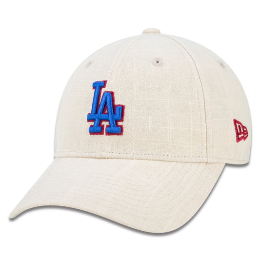 Cappellino New Era Exclusive - Donna 9FORTY Snapback MLB Los Angeles Dodgers a tesa curva Edizione Beige