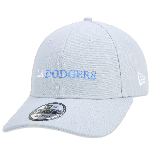 Cappello esclusivo New Era - 9FORTY Snapback MLB Los Angeles Dodgers Classic a tesa curva Edizione Grigia