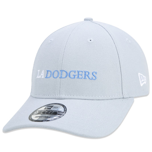 Cappello esclusivo New Era - 9FORTY Snapback MLB Los Angeles Dodgers Classic a tesa curva Edizione Grigia