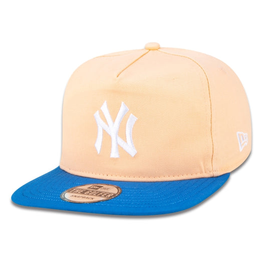 Cappello esclusivo New Era - The Golfer Snapback MLB New York Yankees Classic a tesa piatta Edizione Arancione