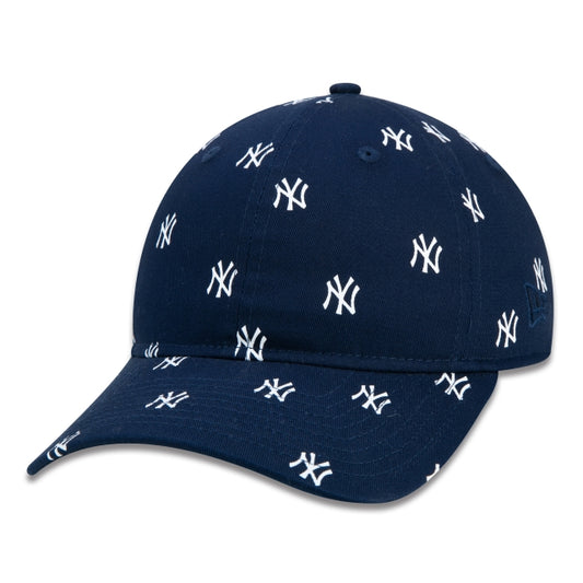 Berretto esclusivo New Era - 9TWENTY Strapback MLB New York Yankees Core Navy Blue Edizione a tesa curva