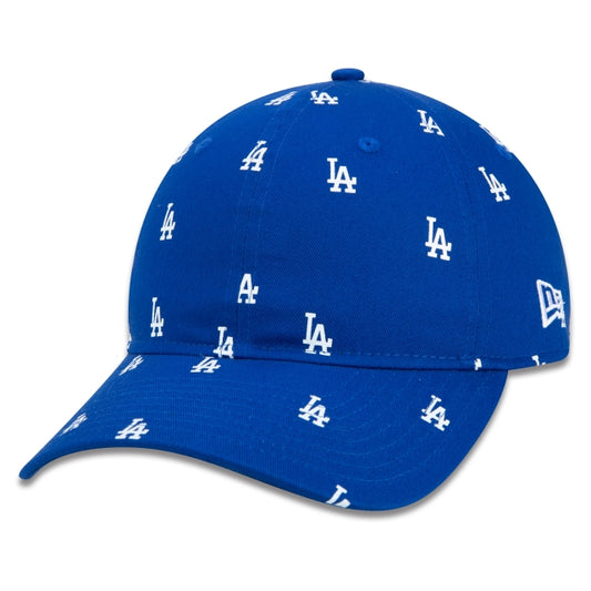 Cappello esclusivo New Era - 9TWENTY Strapback MLB Los Angeles Dodgers Core Curved Brim Edizione Blu Reale